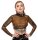 LateX Transparentes Crop Top mit Metallring S
