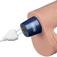 Lovetoy 9" REAL SOFTEE Rechargeable Vibrating Dildo (Flesh)