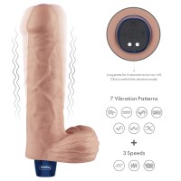 Lovetoy 9" REAL SOFTEE Rechargeable Vibrating Dildo (Flesh)