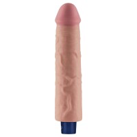 Lovetoy 9.5" REAL SOFTEE Rechargeable Vibrating Dildo (Flesh)