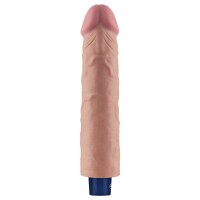 Lovetoy 9.5" REAL SOFTEE Rechargeable Vibrating Dildo (Flesh)