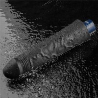 Lovetoy 9.5" REAL SOFTEE Rechargeable Vibrating Dildo (Black)