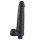 Lovetoy 10.5" REAL SOFTEE Rechargeable Vibrating Dildo (Black)