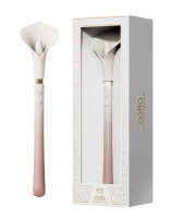 ZALO Calla Vibrator mit Klitorisstimulation Rosa Wei&szlig;