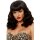 Leg Avenue Curly Retro Wig With Bangs Luminiscent Black