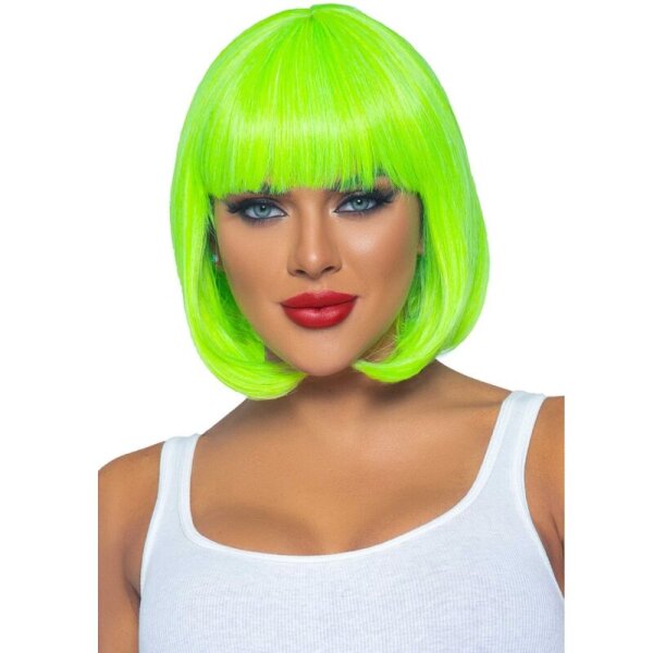 Leg Avenue Fluorescent Bob Wig Neon Green