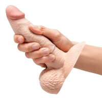 b-Vibe Slipskin 6" Girthy Cream 15,4 cm