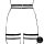 Le D&eacute;sir Double Strap Garter Belt with Adjustable Sliders - Plus Size - Black