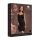 Le D&eacute;sir Open Back Silk Dress with Criss Cross Details and Slit - One Size - Black