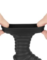 LoveToy Wave Knights Ring Vibrating Penis And Scrotum Sleeve (&Oslash; 2.8 cm) Black