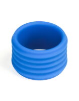 LoveToy Pinnacle Pro Deep Rib Grip Ring Blue