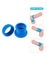 LoveToy Pinnacle Pro Twin Flex Stretcher Blue