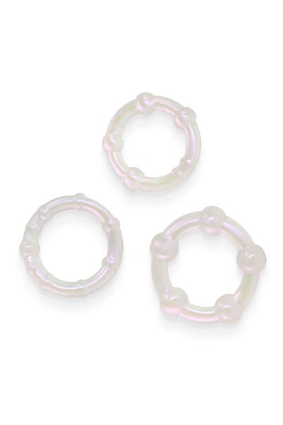NS Novelties Fantasia Intensity Rings 3-teiliges Set Penisringe Wei&szlig; &Oslash; 2,9 - 3,7 cm