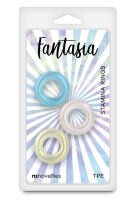 NS Novelties Fantasia Stamina 3-teiliges Set Penisringe Mehrfarbig &Oslash; 3,4 cm