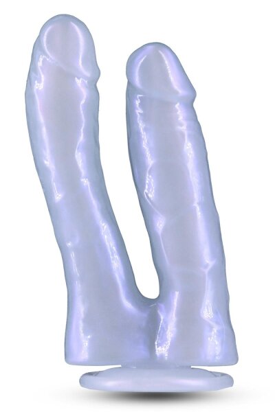 NS Novelties Fantasia Double Trouble Doppeldildo mit Schimmer Lila 17,4 cm &Oslash; 3,5 cm