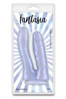 NS Novelties Fantasia Double Trouble Doppeldildo mit Schimmer Lila 17,4 cm &Oslash; 3,5 cm