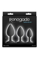NS Novelties Renegade Triple Ace Kit Anal Plug Set 3-Piece Black &Oslash; 4.5 cm