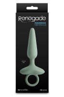 NS Novelties Renegade Maverick Anal Plug with Vibration Green &Oslash; 2.7 cm