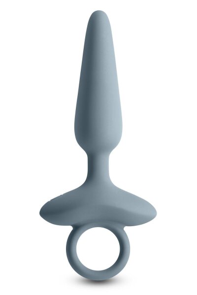 NS Novelties Renegade Maverick Anal Plug with Vibration Grey &Oslash; 2.7 cm