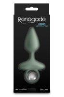 NS Novelties Renegade Orion Anal Plug with Vibration Green &Oslash; 3.5 cm