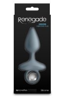 NS Novelties Renegade Orion Analplug mit Vibration Grau &Oslash; 3,5 cm