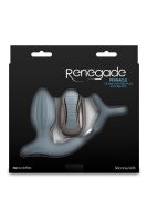 NS Novelties Renegade Pinnacle Anal Plug with Vibration and Penis Ring Grey &Oslash; 3,7 cm