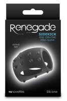 Ns Novelties Renegade Sidekick Penis Sleeve with Vibration Black &Oslash; 4.5 cm