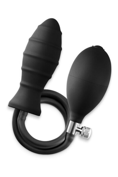 Ns Novelties Renegade Inflataplay Inflatable Plug Black 10.5 cm &Oslash; 4 cm