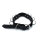Kiotos Lederhalsband mit Multi D-Ringen Schwarz