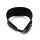 Kiotos Contoured Lederhalsband mit D-Ring Schwarz