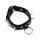 Kiotos Lederhalsband mit Spikes und O-Ring Schwarz