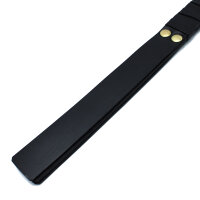 Kiotos Leather Paddle with D-Ring Black Gold