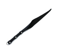 Kiotos Leather Whip with D-Ring Black