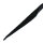Kiotos Leather Whip with D-Ring Black