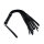 Kiotos Black Leather Flogger with Braided Handle