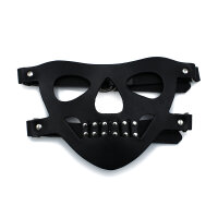 Kiotos Black Leather Face Muzzle the Bane