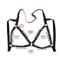Kiotos Heart Nipple Clamps Tinkling Bells & Leather Harness