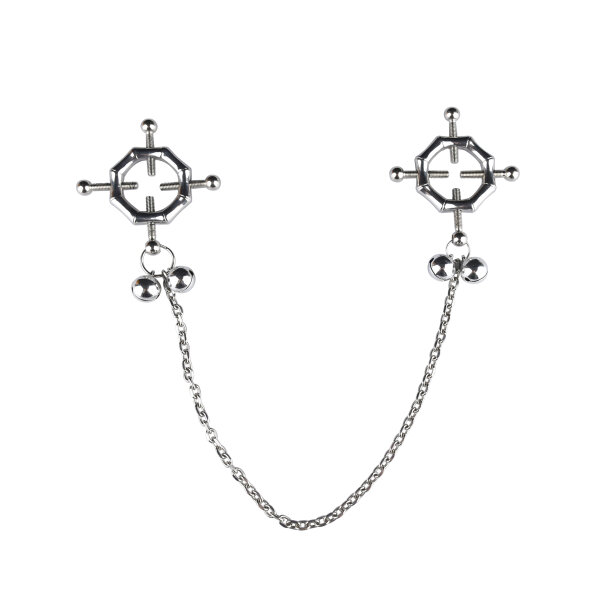 Kiotos Hexagon-Shaped Nipple Clamps Tinkling Bells