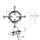 Kiotos Hexagon Nipple Clamps Bells & Leather Harness