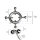 Kiotos Circular Nipple Clamps Bells & Leather Harness