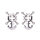 Kiotos Anchor Nipple Clamps with Bells & Studded Harness