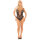 LEG AVENUE Diamond Fishnet Bodysuit Black One Size
