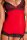 2Pc Hollywood Chemise & G-String Set Red S/M - M/L