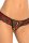 Rene Rofe Lingerie Crotchless Lace Thong With Bows Red S/M - M/L