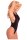 Side Plunge Bodysuit Black S/M - M/L