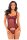 Grand Finale 2Pc Ruffle Set Red S/M - M/L