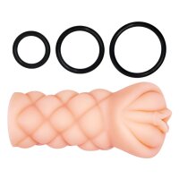 Crazy Bull Michelle Vagina Masturbator with Vibration Beige