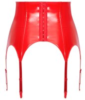 Black Level Vinyl Suspender Straps red M