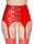 Black Level Vinyl Suspender Straps red M