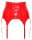 Black Level Vinyl Suspender Straps red M